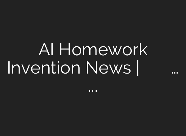 <b>AI</b> Homework Invention News | अब स्कूल में बच्चों की टेंशन खत्म… अब <b>AI</b> करेगा मदद! – YouTube