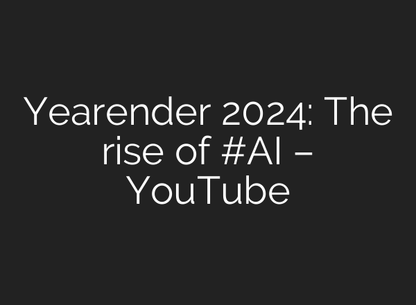 Yearender 2024: The rise of #<b>AI</b> – YouTube
