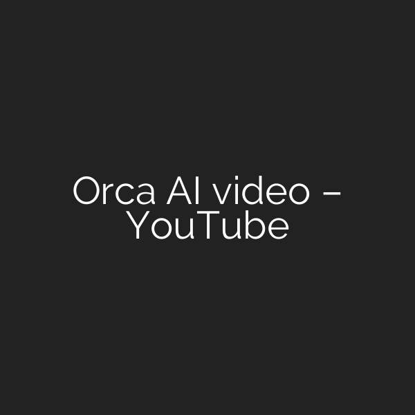 Orca AI video – YouTube