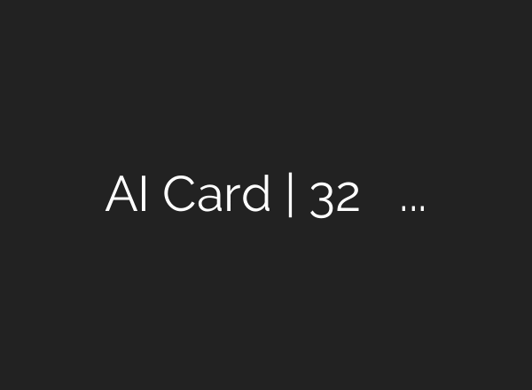AI Card | 32 ವಿಭಿನ್ನ ಕ್ಷೇತ್ರಗಳಿಗೆ ಅಭಿವೃದ್ಧಿಪಡಿಸಲಾದ ಪ್ರಥಮ ಏಐ ಕಾರ್ಡ್ ಕೇವಲ ₹ 499!