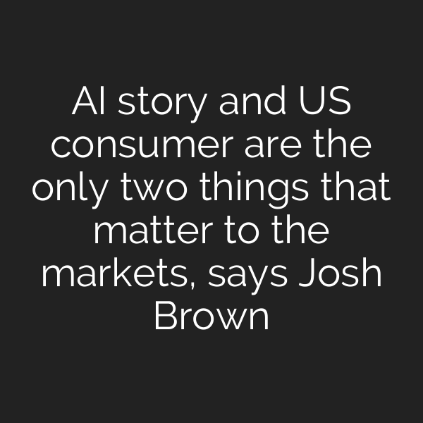 AI story and US consumer are the only two things that matter to the markets, says Josh Brown