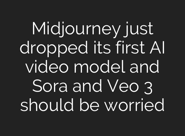 Midjourney just dropped its first AI video model and Sora and Veo 3 should be worried