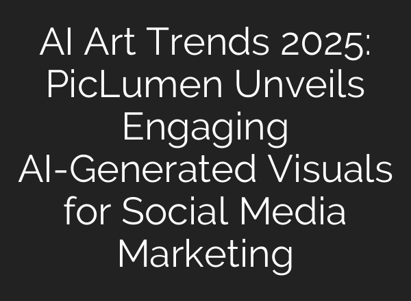 AI Art Trends 2025: PicLumen Unveils Engaging AI-Generated Visuals for Social Media Marketing