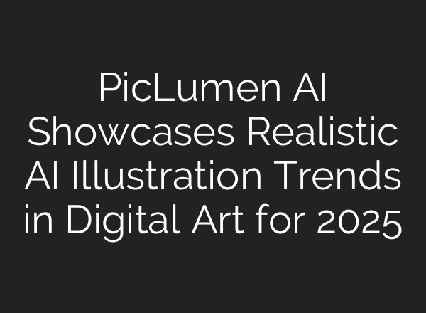 PicLumen AI Showcases Realistic AI Illustration Trends in Digital Art for 2025