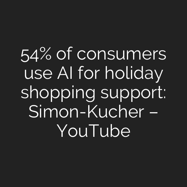 54% of consumers use AI for holiday shopping support: Simon-Kucher – YouTube