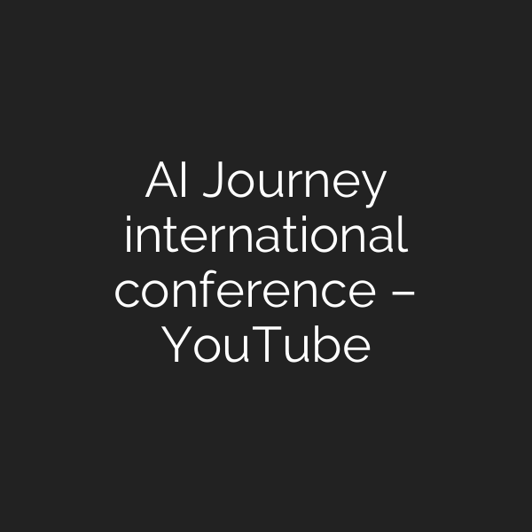 AI Journey international conference – YouTube