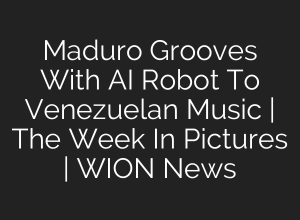 Maduro Grooves With AI Robot To Venezuelan Music | The Week In Pictures | WION News