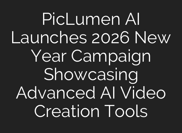 PicLumen AI Launches 2026 New Year Campaign Showcasing Advanced AI Video Creation Tools