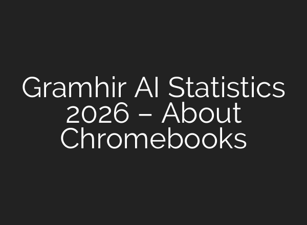 Gramhir AI Statistics 2026 – About Chromebooks