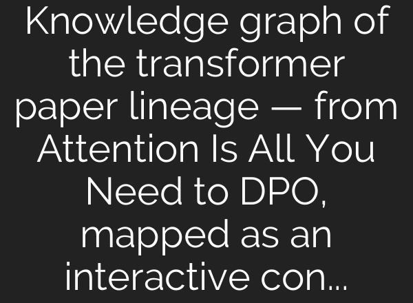 Knowledge graph of the transformer paper lineage — from Attention Is All You Need to DPO, mapped as an interactive concept graph [generated from a CLI + 12 PDFs]