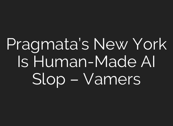 Pragmata’s New York Is Human-Made AI Slop – Vamers