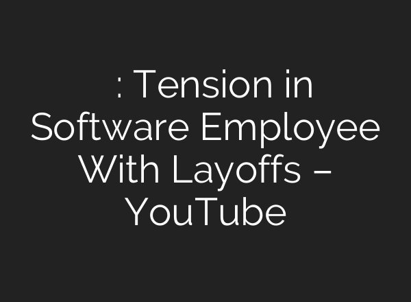 రోడ్డున పడ్డ ఉద్యోగులు: Tension in Software Employee With Layoffs – YouTube