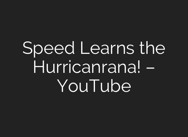 Speed Learns the Hurricanrana! – YouTube