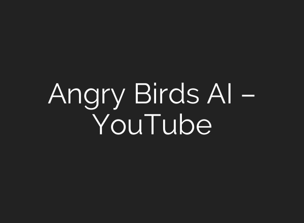 Angry Birds AI – YouTube
