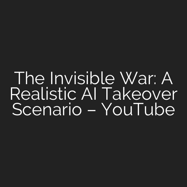 The Invisible War: A Realistic AI Takeover Scenario – YouTube