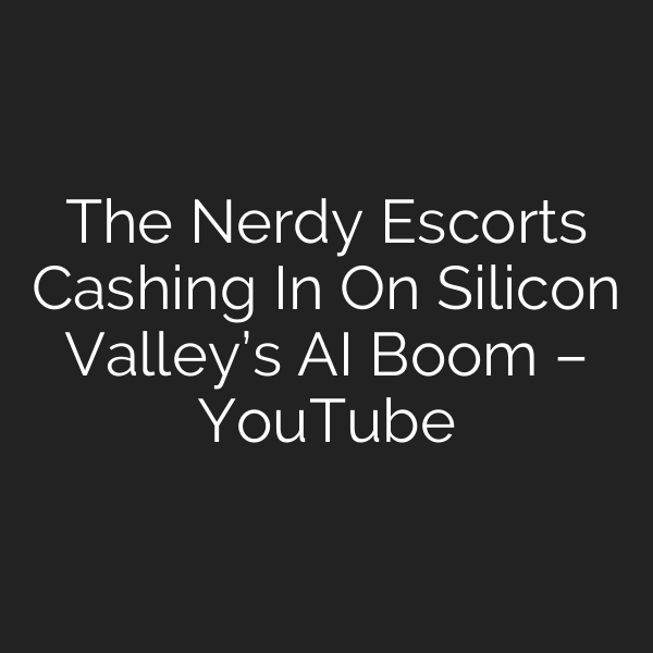 The Nerdy Escorts Cashing In On Silicon Valley’s AI Boom – YouTube