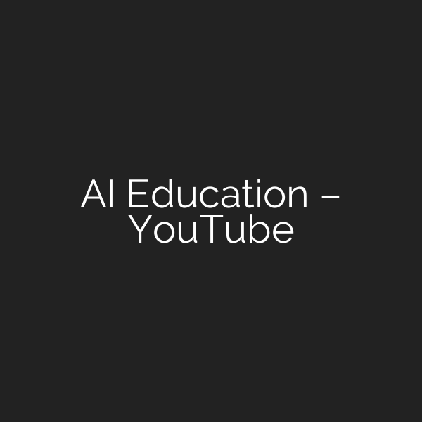 AI Education – YouTube